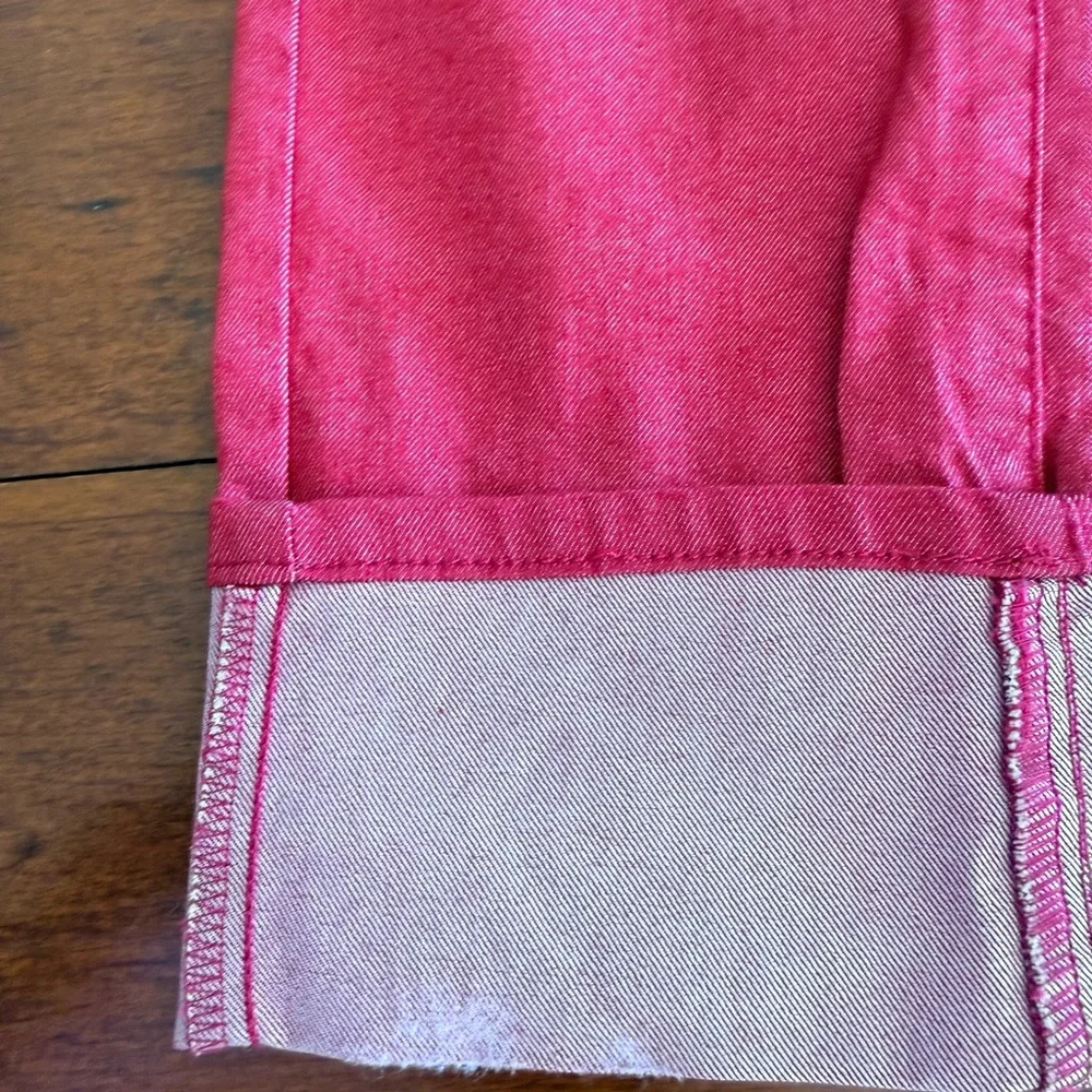 Prana size 8/29 red washed jeans with cuffs barely worn - Picture 4 of 9